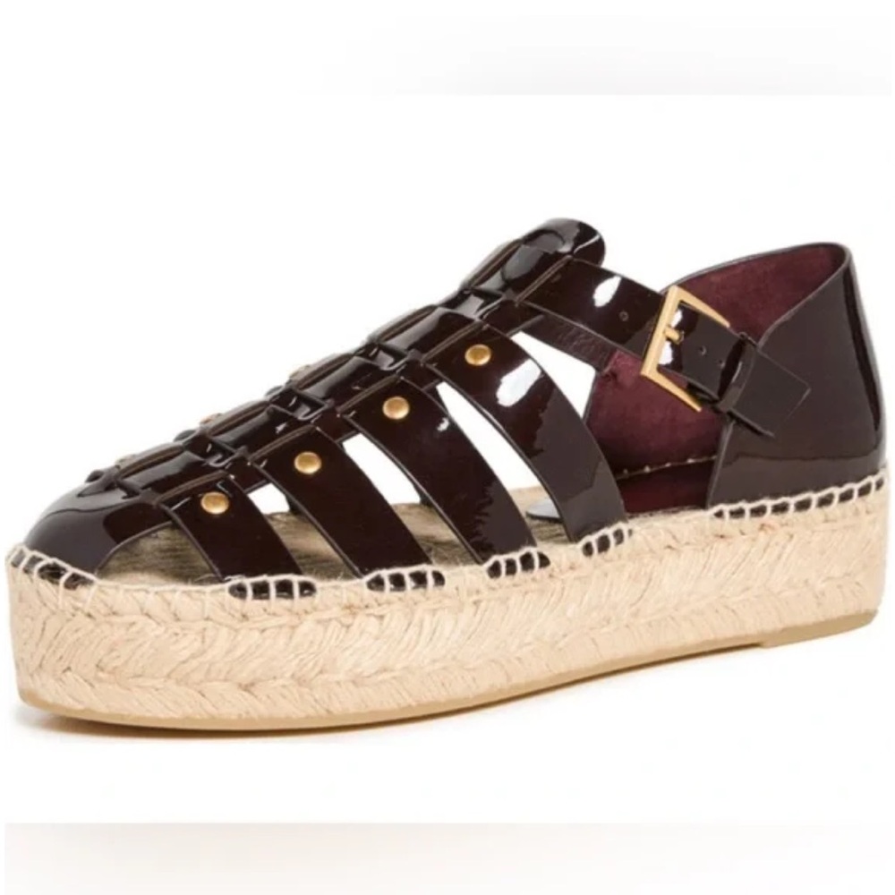 Tory Burch fisherman platform brown size 8.5